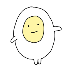 a drowsy hard-boiled egg