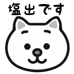 Shiode white cats stickers