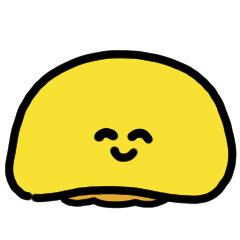 Smiling omelet rice anime Sticker