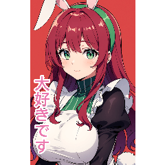 Anime Rabbit Maid (Daily Language 3)
