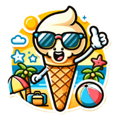可愛いアイスクリームが夏を彩る