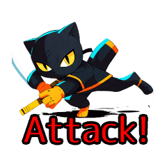 Ninja Cat Adventures Stickers