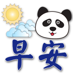 Cute panda-- practical for daily use