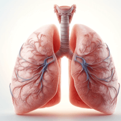 人間の肺スタンプ