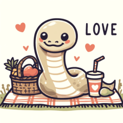 Picnic Snake Stickers