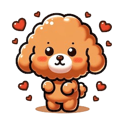 Adorable Toy Poodle Sticker-1