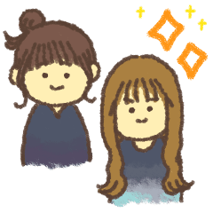 Sticker of good sisters