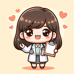 可愛い女性ドクター(a004)