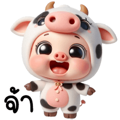 Pig Cow Cute