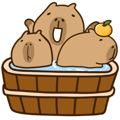 Kapi Sticker Kapi Capybara 20 - No Text Combination – LINE stickers | LINE STORE
