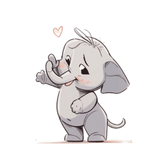 Funy Elephant Cartoon
