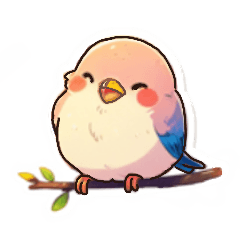 cheerful bird