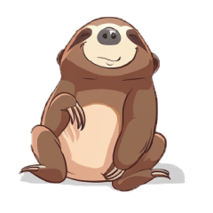 Lazy chill sloth