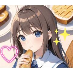 Cafe menu  AI- anime girl & food 11