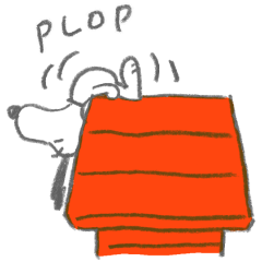 Snoopy สติกเกอร์ดุ๊กดิ๊กลายเส้นน่ารัก