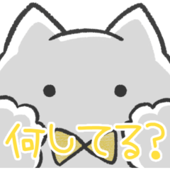 yellow color sticker(cat)(status report)