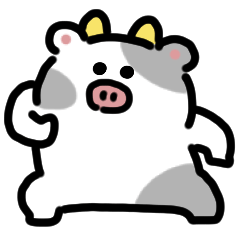 cow dancing Sticker