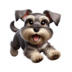 Cute miniature schnauzer (Japanese ver.)