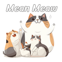 Meaw meaw chubby cat