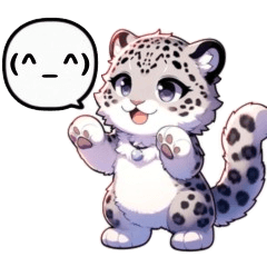 Snow Leopard Stickers1