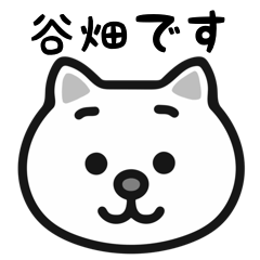 Tanihata white cats stickers