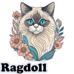 Ragdoll cute stamp1