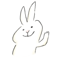 Rabbit stickers that anyone can use
