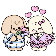 Princess chubby bunny (couple)