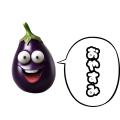 Daily conversation of eggplant senior