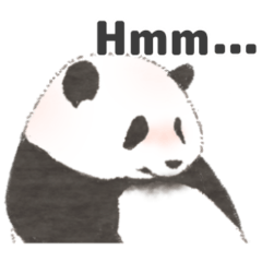 MaruMaru Panda sticker English ver.