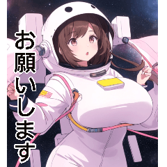 Anime Astronaut Girl (Daily Language 4)