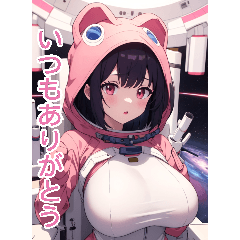 Anime Astronaut Girl (Daily Language 2)
