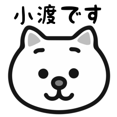Kowatari white cats stickers