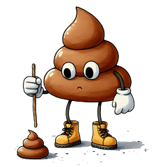Fun and Cute Poo Character LINE Stickers