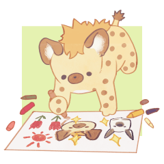 hyena san sticker7