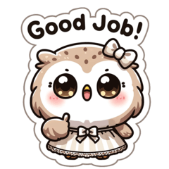 Sweet Cheerful Owl
