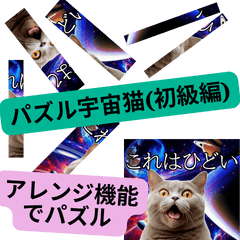 パズル宇宙猫(初級編) ⭐アレンジ機能推奨