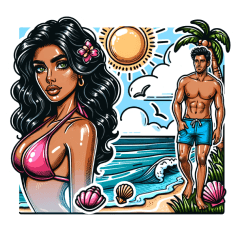 Beach Summer Couple Goals