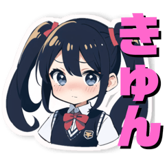 A girl with black twin-tails 4