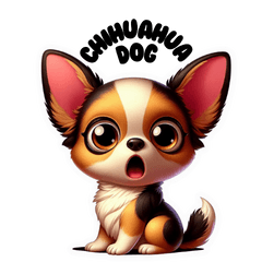 Baby chihuahua dogs reaction sticker