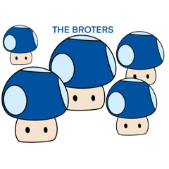 The Mushroom group stickers