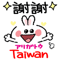 台灣。可愛的兔子