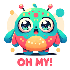 Funny Monster Stickers