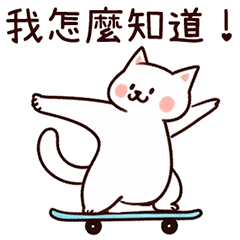 【奇怪的小猫猫5】：他竟然會滑板