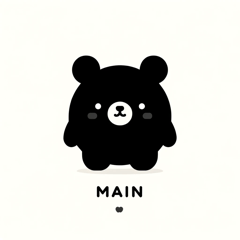 Stiker Beruang Minimalis