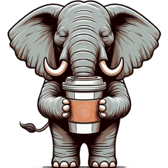 a elephant Sticker Revised edition