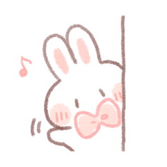 cute rabbit ribbon