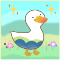 Cute and Fashionable Duck
