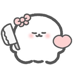 Bichon Poof-Cute Sticker Revised Edition