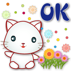 Cute white cat --useful phrases